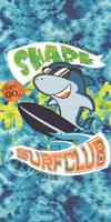 Microvezel Handdoek Secaneta Sharklub 75 x 150 cm - thumbnail