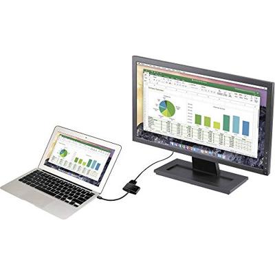 Renkforce RF-4210674 DisplayPort / HDMI / VGA Adapter [1x Mini-DisplayPort stekker - 1x HDMI-bus, VGA-bus] Zwart 15.00 cm