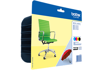 Brother inktcartridge, 2.400 pagina&apos;s, OEM LC-229XLVAL, 4 kleuren