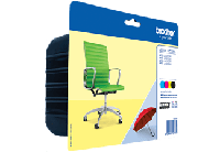 Brother inktcartridge, 2.400 pagina&apos;s, OEM LC-229XLVAL, 4 kleuren - thumbnail