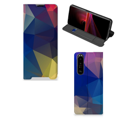 Sony Xperia 1 III Stand Case Polygon Dark Sony Xperia 1 III Stand Case Polygon Dark