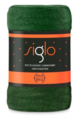 Groen Fleece deken 220 x 200 cm polyester