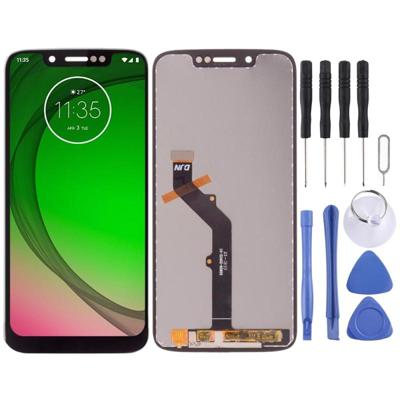 LCD-scherm en digitizer volledige montage voor Motorola Moto G7 Play (zwart)