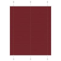 Pliss rolgordijn 110x150cm stofbreedte 109,4cm bordeauxrood - thumbnail