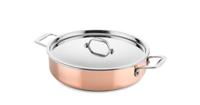 DUCQ Hapjespan / sauteuse met deksel - inductie - koper - ø 28 cm / 4 liter - thumbnail