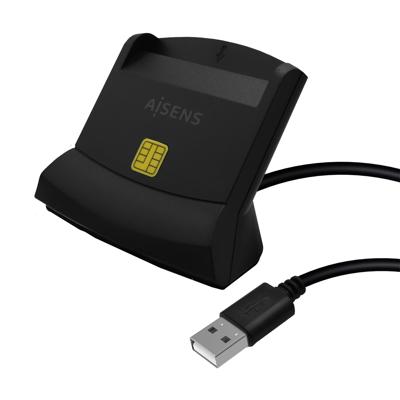 ID/SIP-kaartlezer Aisens ASCR-SN05-BK Zwart
