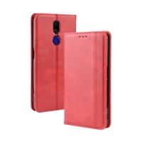 Magnetische Buckle retro Crazy Horse textuur horizontale Flip lederen case voor oppo F11 met houder & kaartsleuven & fotolijstjes (rood) - thumbnail