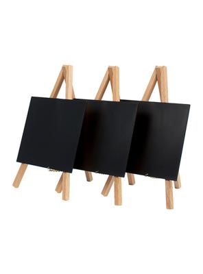 Securit tafelkrijtbord Mini, ft 24 x 15 cm, beuk, pak van 3