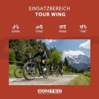 CONTEC handvatten "tour wing dlx" ct grips tour wing dlx 133 mm,black - thumbnail