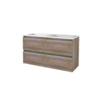 Basic-Line Start 46 Badkamermeubelset - 120 x 46 cm - Greeploos - 4 Lades - Acryl Wastafel - Zonder Kraangat - Scotch Oak - thumbnail
