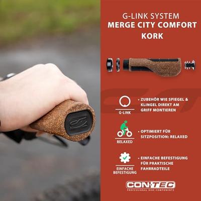 CONTEC griff "merge city comfort kork" ct grips merge city comfort cork, 140mm