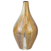 Vaas keramiek - vaas Gold Queen, smal - vaas goud - thumbnail