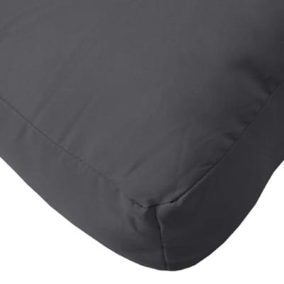VidaXL Palletkussen 60x60x9,5 cm stof gemêleerd antracietkleurig - thumbnail