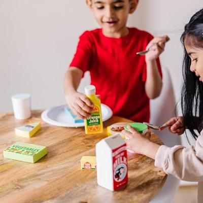 Melissa & Doug Fridge Food Wooden Play Food Set (9 pcs)