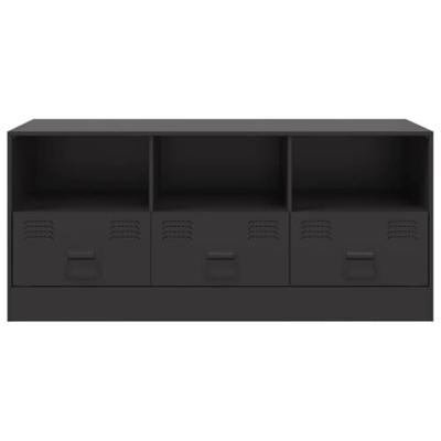 Tv-meubel 99x39x44 cm staal zwart
