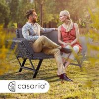 Solar tuinlamp wicker hoogte 50cm - thumbnail