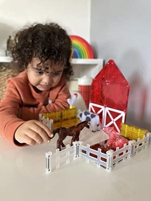 MagnaTiles farm animals 25 delig