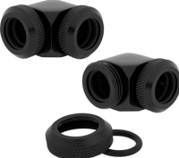 Corsair Hydro X Series XF Hardline 90° 12mm OD verbinding - thumbnail