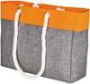 Bags2GO BS18095 Tote Bag - San Diego - Grey-Melange/Neon-Orange - 44 x 33 x 16 cm
