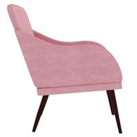 Fauteuil 63x76x80 cm fluweel roze - thumbnail