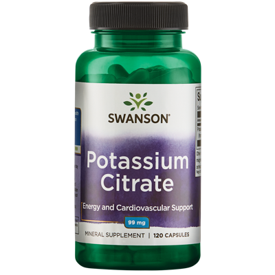 Ultra Potassium Citrate 99mg | Swanson | 120ct Ultra Potassium Citrate 99mg | Swanson | 120ct