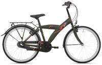 Bikefun Kinderfiets urban city 24 inch met nexus 3 versnelling/remnaaf - mat groen - thumbnail