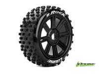 Louise B-ROCK Soft banden op zwarte spaakvelgen voor 1/8 buggy - thumbnail