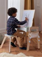 5 in 1-tekenbord gemaakt van FSC®-hout wit - thumbnail