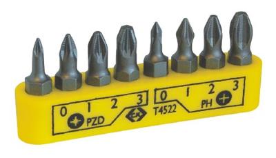 C.K T4522 Bitset 8-delig Kruiskop Phillips, Kruiskop Pozidriv