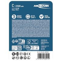 Oplaadbare C batterij (baby) Ansmann maxE HR14 NiMH 1.2 V 2500 mAh 2 stuk(s) - thumbnail