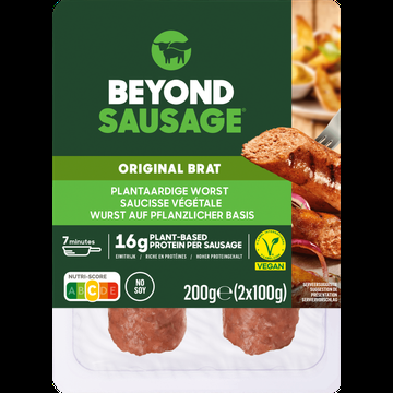 Beyond Meat Sausage Original Brat Plantaardige Worst 2 x 100 g bij Jumbo Beyond Meat Sausage Original Brat Plantaardige Worst 2 x 100 g bij Jumbo