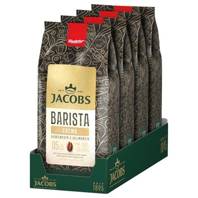 Jacobs Barista Crema - koffiebonen - 4 x 1 kilo Jacobs Barista Crema - koffiebonen - 4 x 1 kilo