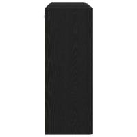 Wandkasten 2 Stuks Zwart Eiken 69,5 x 34 x 90 cm Geengineerd Hout - thumbnail