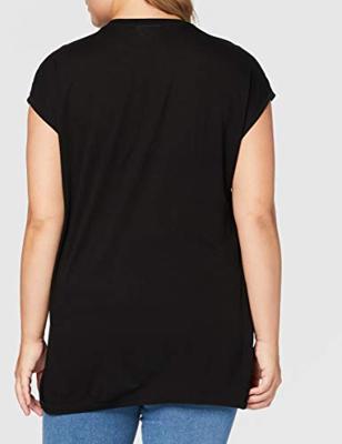 ONLY CARMAKOMA top CARFLAKE met kant zwart