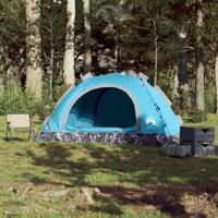 Tent 4-persoons snelontgrendeling blauw - thumbnail
