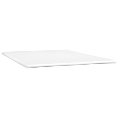 Boxspring met matras kunstleer cappuccinokleurig 140x190 cm