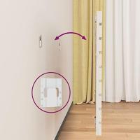 Hoofdbord wandmontage 96x3x63 cm massief grenenhout wit - thumbnail