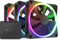 NZXT F120 RGB - 120mm RGB Fans - Triple - Black - thumbnail