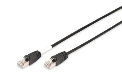 Digitus DK-1644-020/BL-OD RJ45 Netwerkkabel, patchkabel CAT 6 S/FTP 2.00 m Zwart UV-bestendig, Verdraaide paren 1 stuk(s)