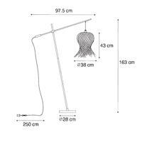 QAZQA Oosterse buiten vloerlamp bamboe IP44 - Carlos - thumbnail