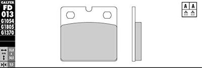 GALFER remblokken "fd013" brake pad fd013 g1370 sintered metal