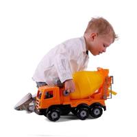 Cavallino xl mixer vrachtwagen, 44cm - thumbnail