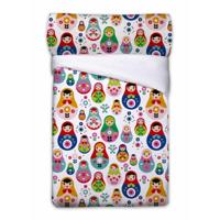 Dekbedovertrek set Pierre Cardin MATRIOSKAS Wit Bed van 90 3 Onderdelen - thumbnail