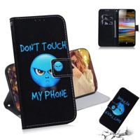Woede patroon gekleurde tekening horizontale Flip lederen case voor Sony Xperia L3 met houder & kaartsleuven & portemonnee - thumbnail