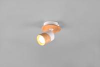 Trio Plafondlamp hout met witAruni - 801170131 - thumbnail
