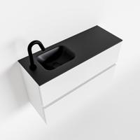 MONDIAZ ADA 80cm toiletmeubel talc. LEX wastafel urban links 1 kraangat - thumbnail