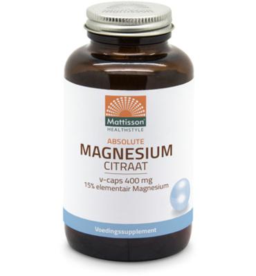Mattisson HealthStyle Magnesium Citraat 60 mg Elementair Magnesium Capsules