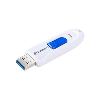 Transcend JetFlash® 790 USB-stick 64 GB Wit, Blauw TS64GJF790W USB-A 3.1 Gen 1