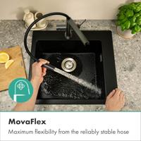 Hansgrohe Talis Select M54 PowderSpray ééngreeps keukenkraan Semi-Pro 3jet, Brushed Black Chrome - thumbnail