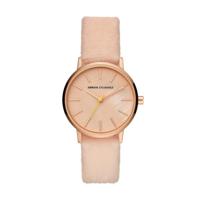 Horlogeband Armani AX5569 Leder/Textiel Roze 18mm - thumbnail